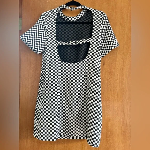Retro Checkered Dress/ worn once - Picture 2 of 2